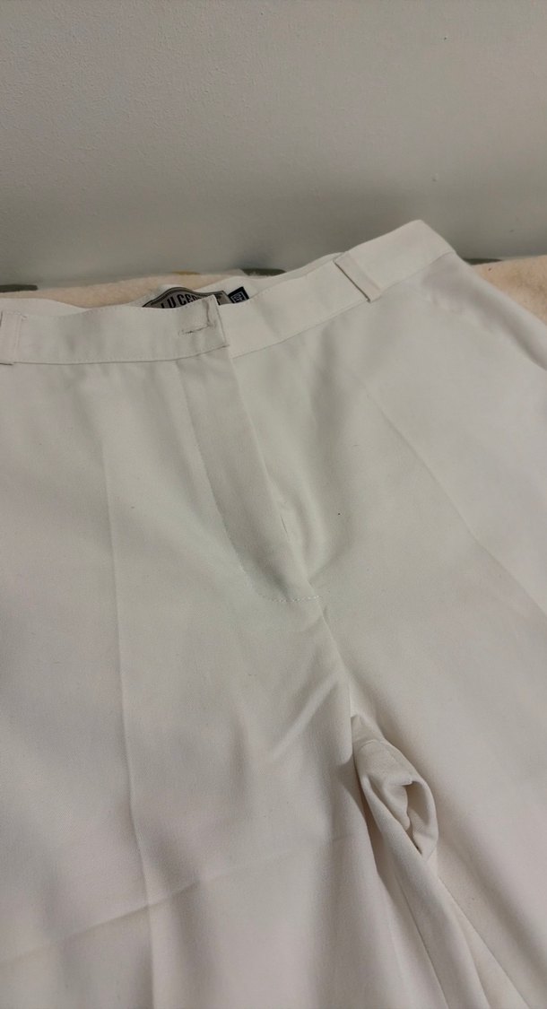 Kadın Beyaz Pamuk Pantolon - Görsel 2
