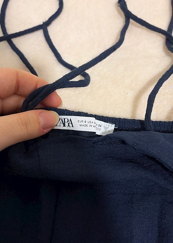 Lacivert Keten Tulum - Görsel 2