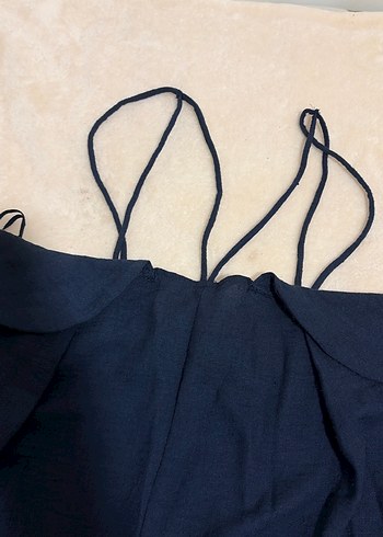 Lacivert Keten Tulum - Görsel 3