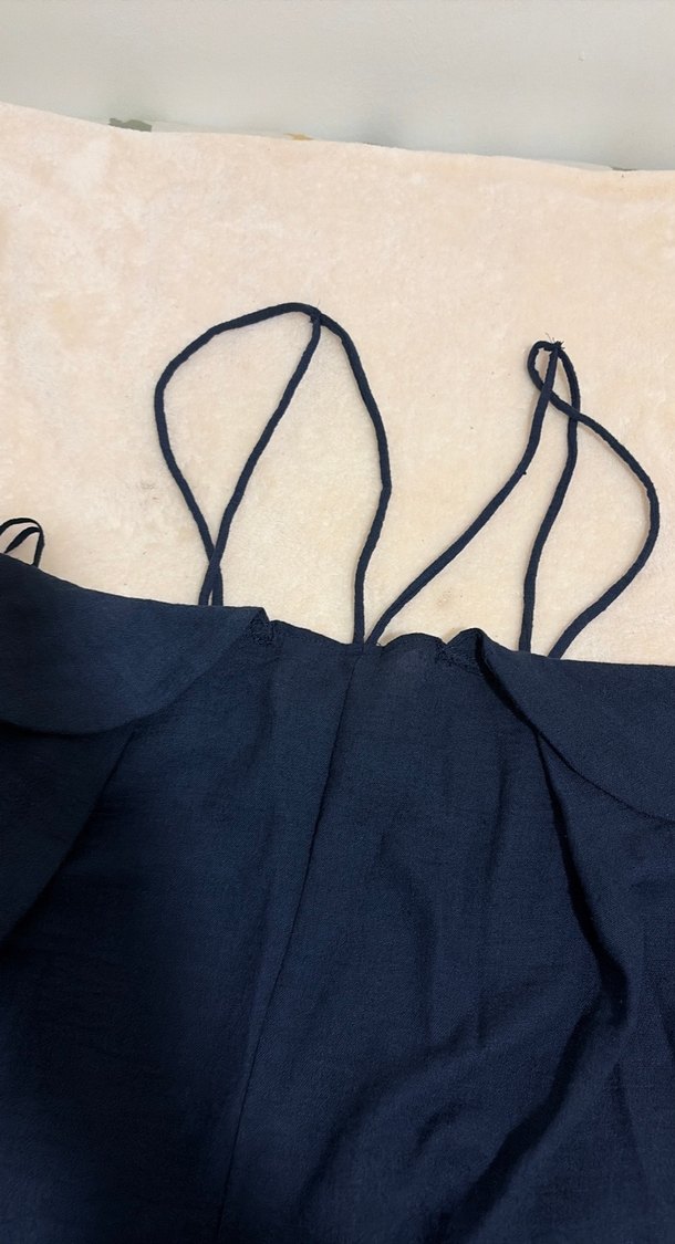 Lacivert Keten Tulum - Görsel 3