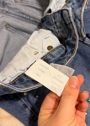 Mavi incili taşlı parıltılı Kadın Jean Pantolon - Görsel 2