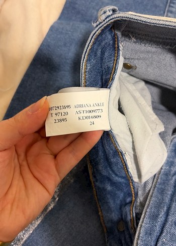 Gri parlak metalil Detaylı Mavi Kadın Denim Jean - Görsel 8