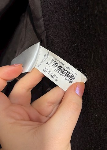 Düğmeli blazer kaşe Kahverengi Kadın Kaban - Görsel 9