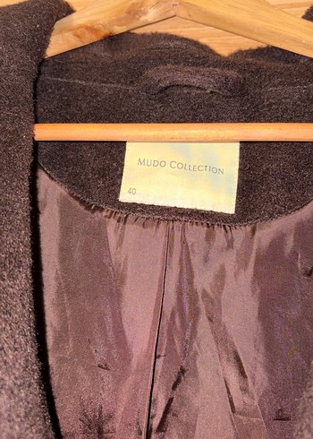 Düğmeli blazer kaşe Kahverengi Kadın Kaban - Görsel 4