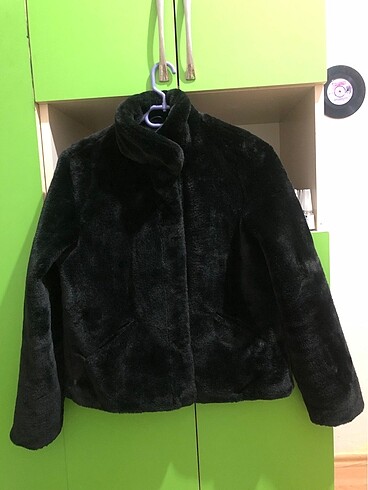 s Beden siyah Renk Peluş kürk