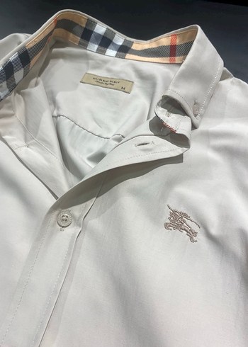 Burberry Ekru Klasik Gomlek
