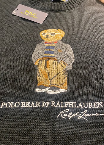 Polo Bear Ralph Lauren Gri Triko Kazak