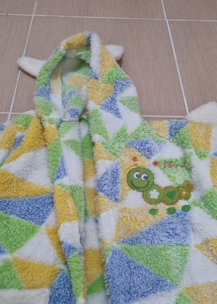 Bebek bornoz ve battaniye takımı - Görsel 3