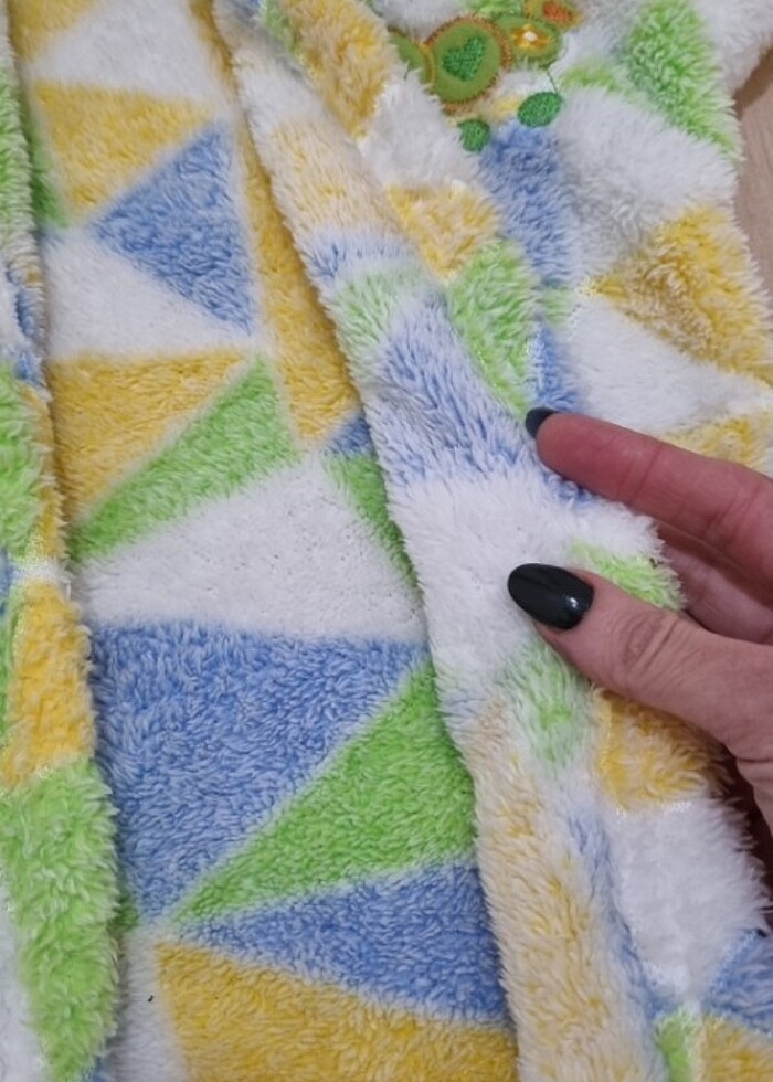 Bebek bornoz ve battaniye takımı - Görsel 4