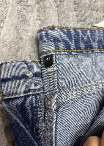 Kadın Bol Kesim Midi Kot Pantolon - Görsel 2