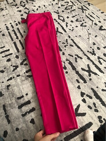 38 Beden pembe Renk kumaş pantolon