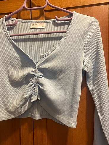 xs Beden mavi Renk BERSHKA Lolita bluz