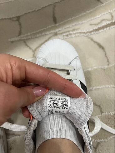 36,5 Beden beyaz Renk Adidas süperstar