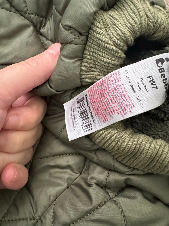 Çocuk unisex kışlık pantolon - Görsel 4