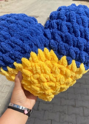 Kırmızı Kalp Şeklinde Yumuşak Yastık - Görsel 4