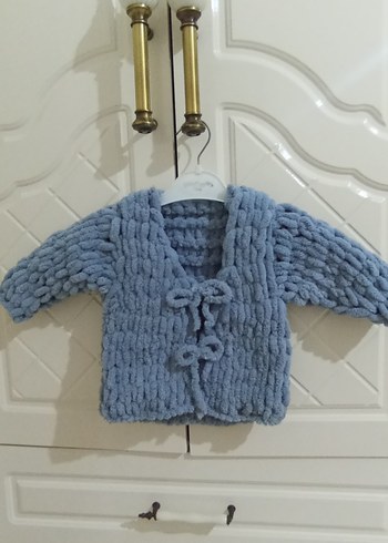 bebek puffy hırka - Görsel 6