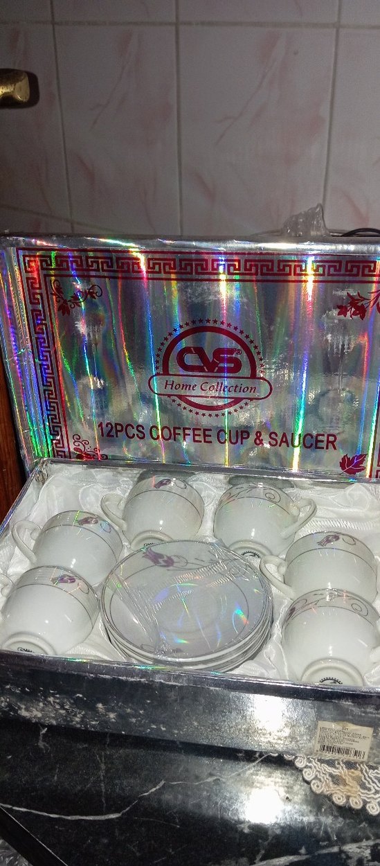 12 parça Parça Beyaz Kahve Fincanı ve Tabağı Seti - Görsel 5