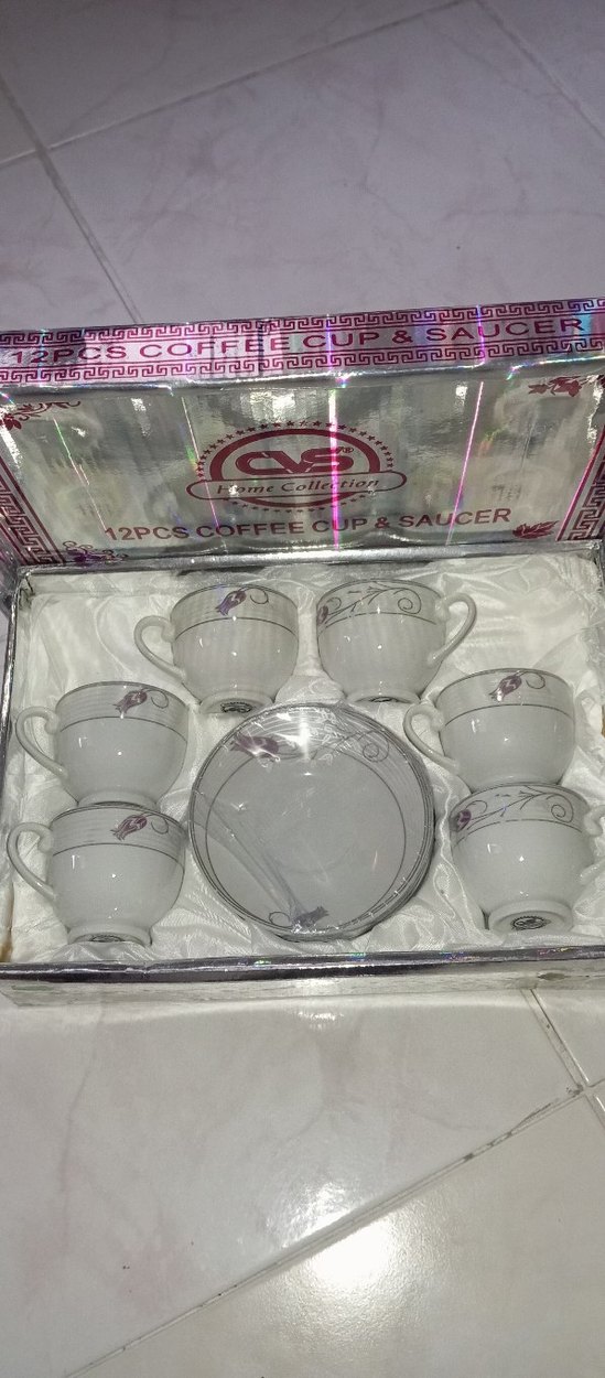 12 parça Parça Beyaz Kahve Fincanı ve Tabağı Seti - Görsel 4