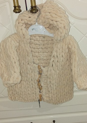 Kapüşonlu çocuk hırka kız erkek ortak renk - Görsel 8