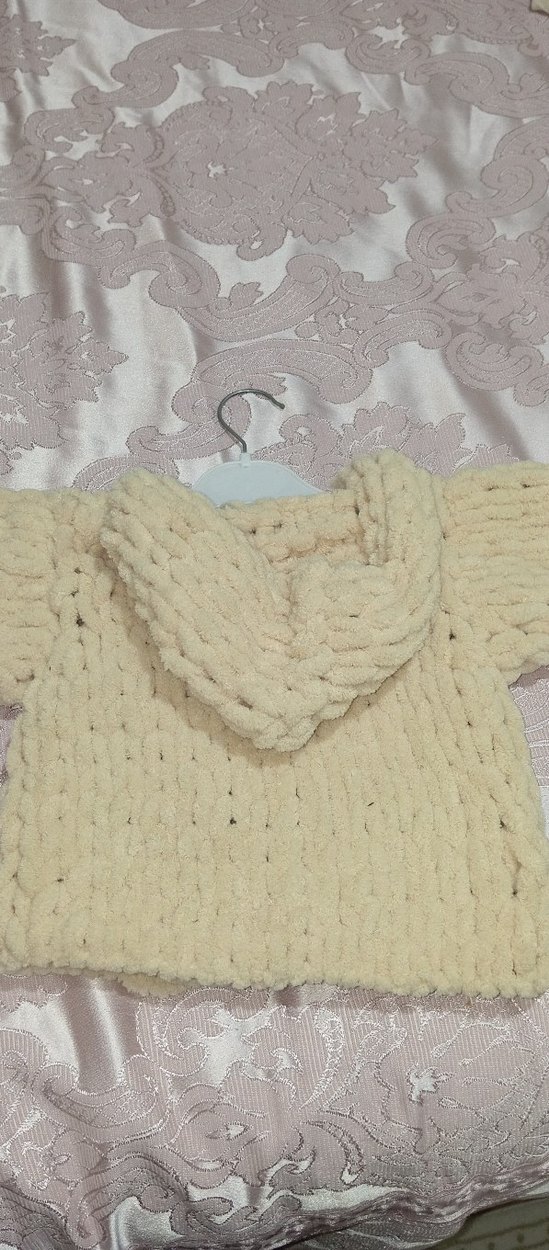 Kapüşonlu çocuk hırka kız erkek ortak renk - Görsel 4