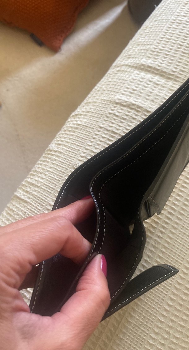 Siyah Minimalist Erkek Cüzdanı suni deri - Görsel 4