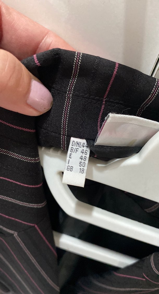 Çizgili Düğmeli Kadın Blazer Ceket - Görsel 2