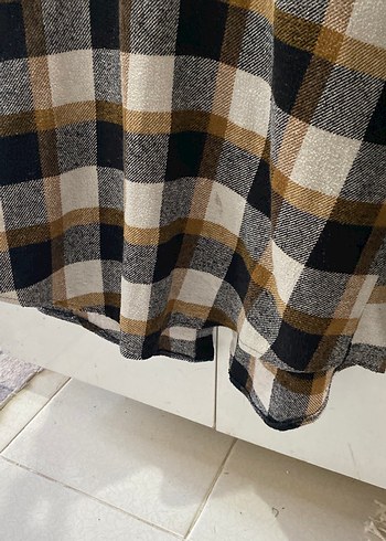 Düğmeli Kareli unısex oduncuGömlek - Görsel 3