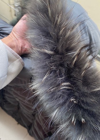 Gri Kürklü Midi Kadın Yelek - Görsel 5