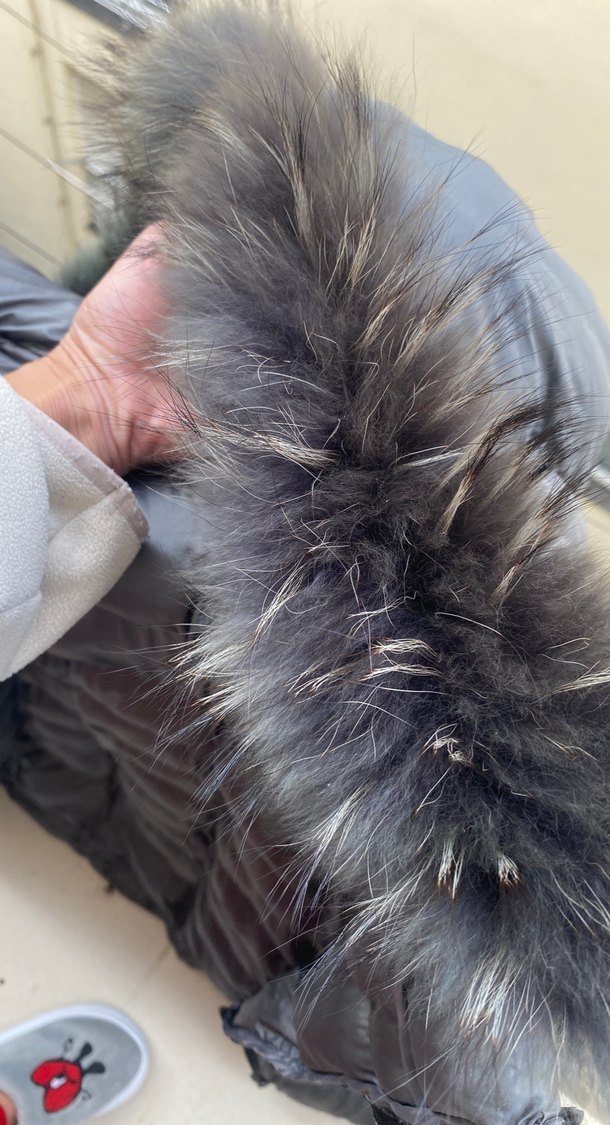 Gri Kürklü Midi Kadın Yelek - Görsel 5