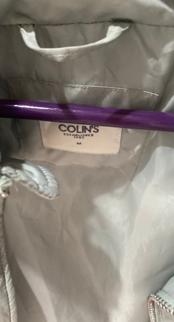 Toz yeşil Kadın normal Boy Fermuarlı mont - Görsel 2