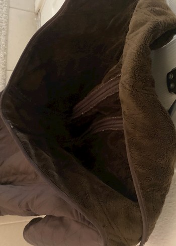 Düğmeli Kahverengi Süet Kadın Ceket - Görsel 3