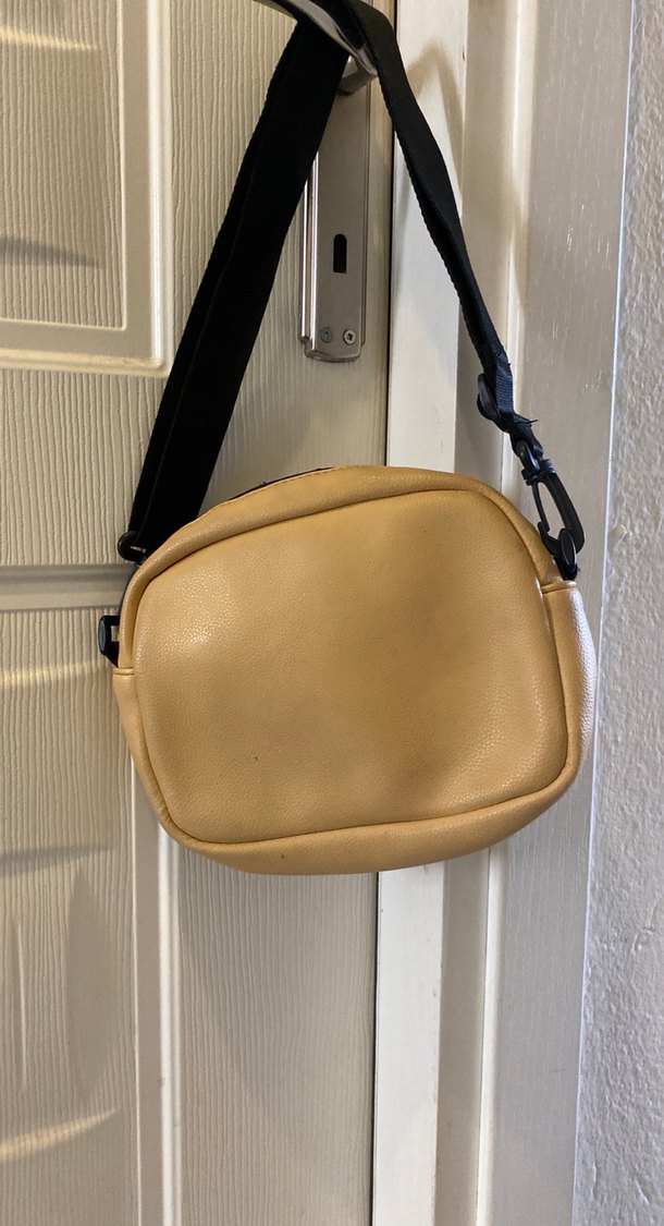 Saru suni Deri Fermuarlı Kadın Çapraz Çanta - Görsel 3