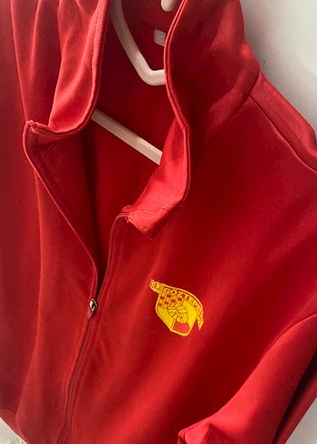 Forma Parlak Kırmızı Fermuarlı Erkek Sweatshirt - Görsel 2