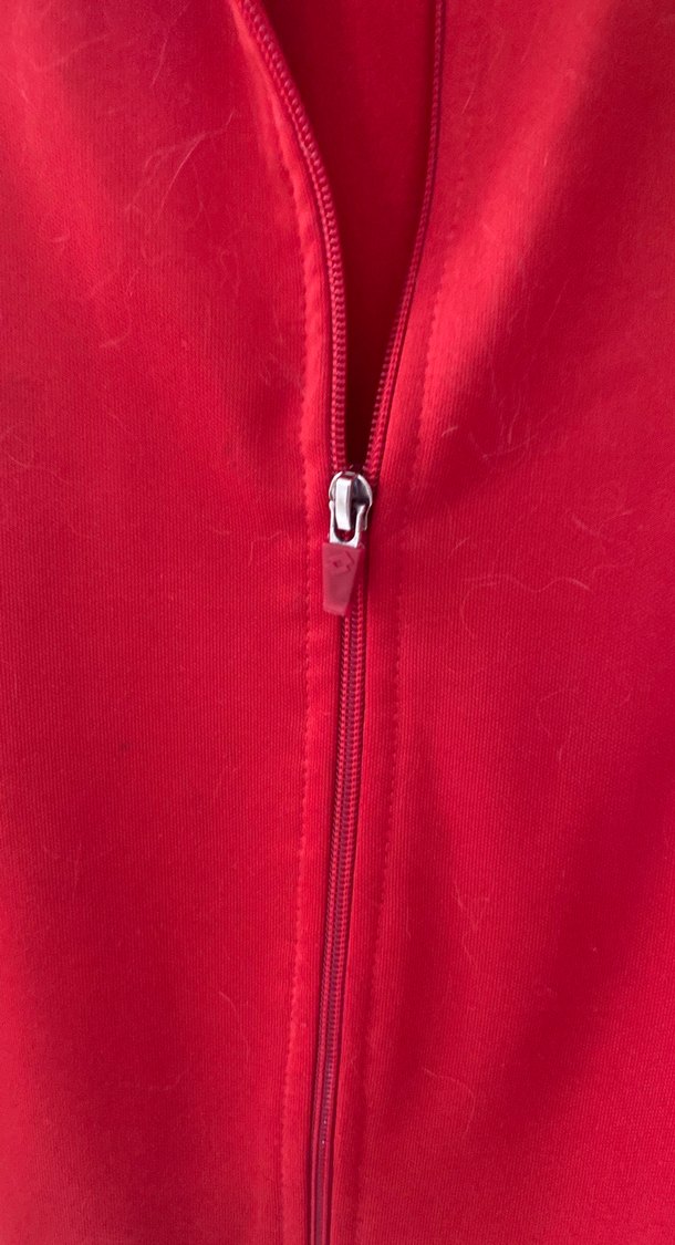 Forma Parlak Kırmızı Fermuarlı Erkek Sweatshirt - Görsel 5