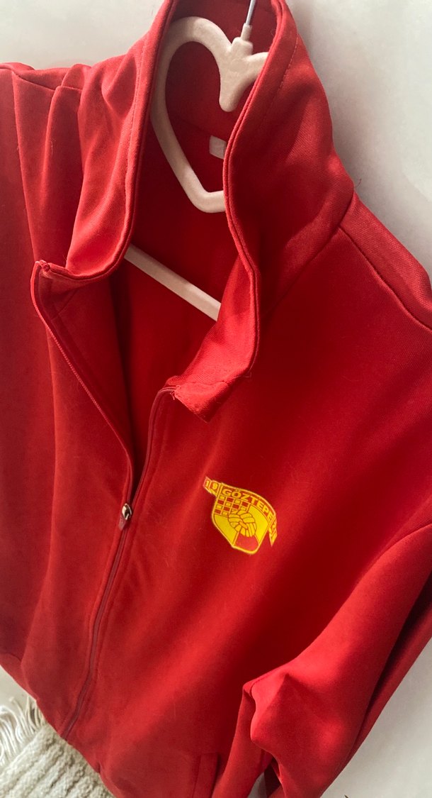 Forma Parlak Kırmızı Fermuarlı Erkek Sweatshirt - Görsel 2