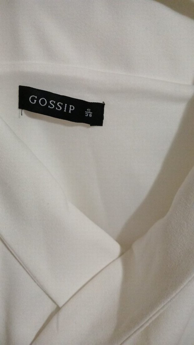 ASKILI Beyaz Uzun Kalem Elbise - Görsel 3