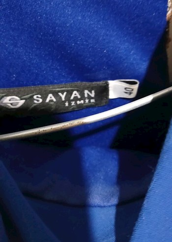 Kadın Mavi Uzun Abiye Elbise, Kemerli - Görsel 2