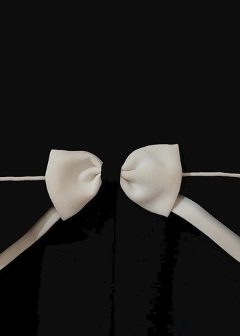 Siyah Kadın Düğmeli Midi Blazer Ceket - Görsel 4