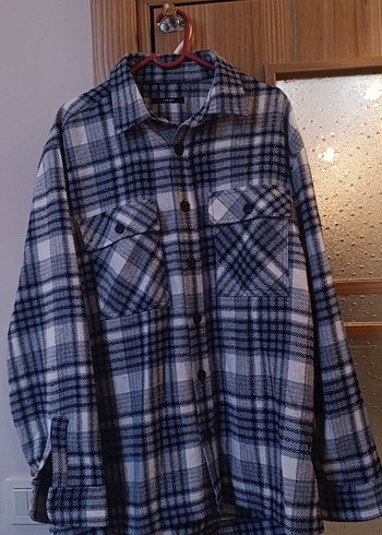 Mavi kareli Oduncu Ekose Düğmeli Gömlek - Görsel 2