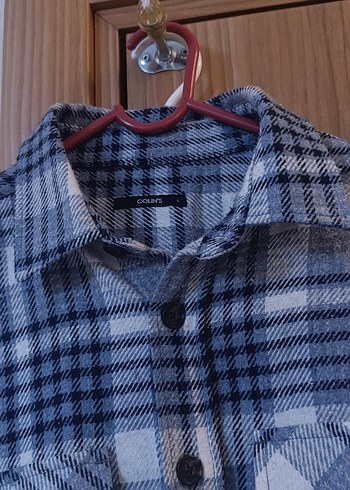 Mavi kareli Oduncu Ekose Düğmeli Gömlek - Görsel 3