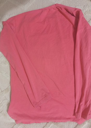 Pembe Baskılı Uzun Kollu Kız Tişörtü - Görsel 4