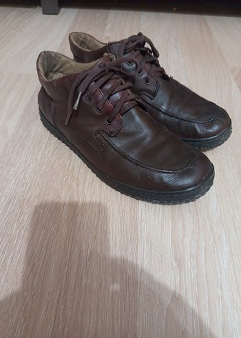 Kahverengi Deri Bağcıklı Erkek Klasik Ayakkabı - Görsel 2