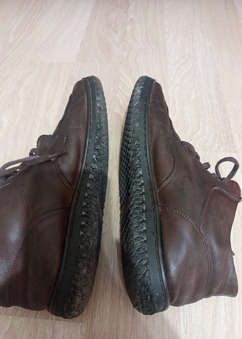 Kahverengi Deri Bağcıklı Erkek Klasik Ayakkabı - Görsel 6