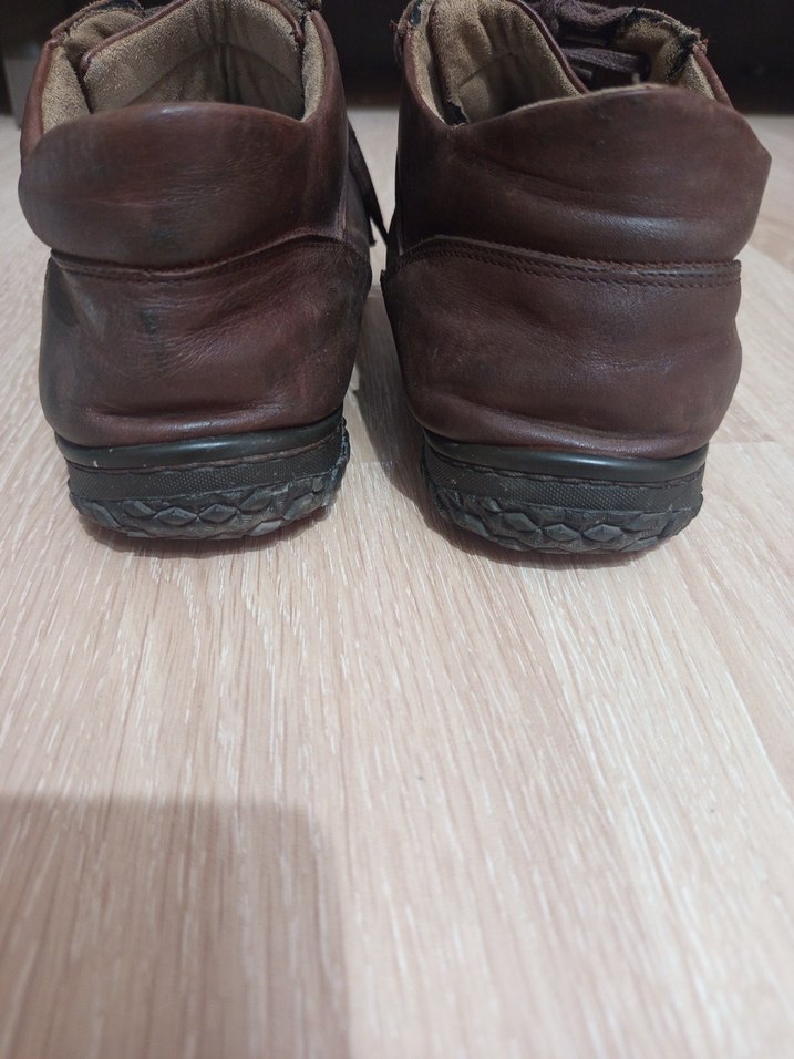 Kahverengi Deri Bağcıklı Erkek Klasik Ayakkabı - Görsel 5