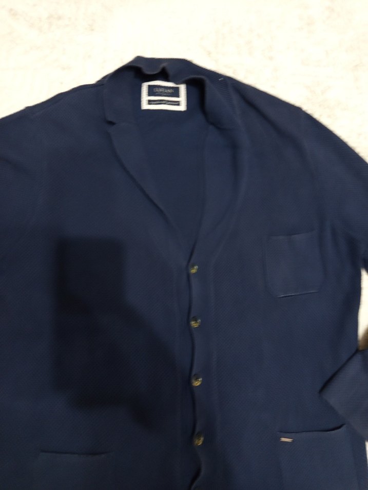 Düğmeli Lacivert Midi Hırka - Görsel 2