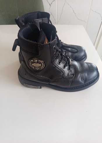 Siyah Deri Biker Botlar Stiletto Topuklu - Görsel 2