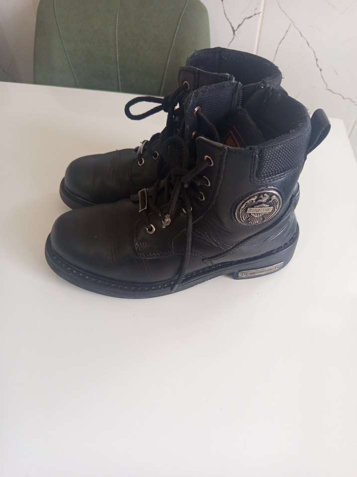 Siyah Deri Biker Botlar Stiletto Topuklu - Görsel 4