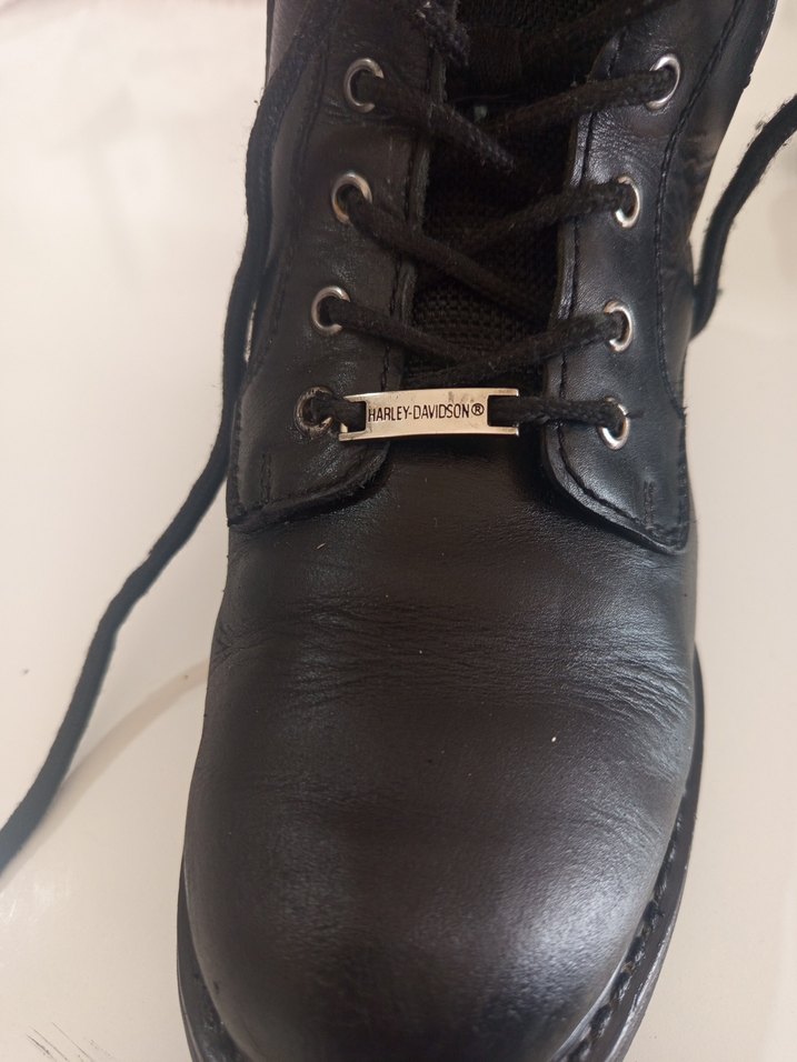 Siyah Deri Biker Botlar Stiletto Topuklu - Görsel 5