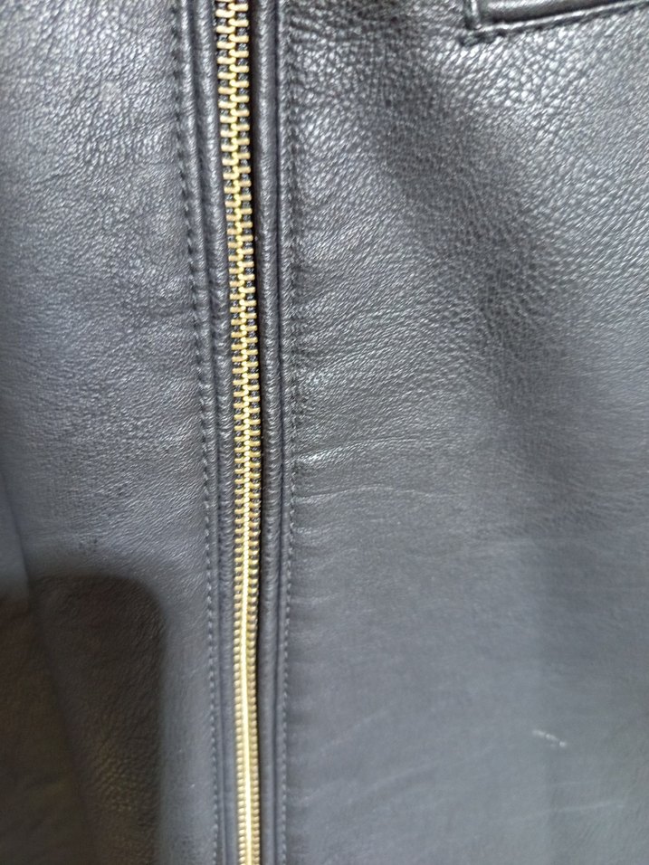 Siyah Deri Erkek Biker Ceket - Görsel 4