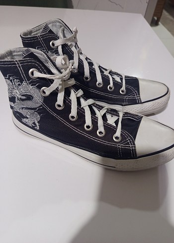 Nakışlı Kot Kadın Spor Ayakkabı - Görsel 3